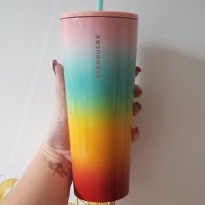 Rainbow starbucks cup